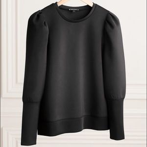 NEW! $84 Stella&Dot Neoprene Puff Sleeve Pullover